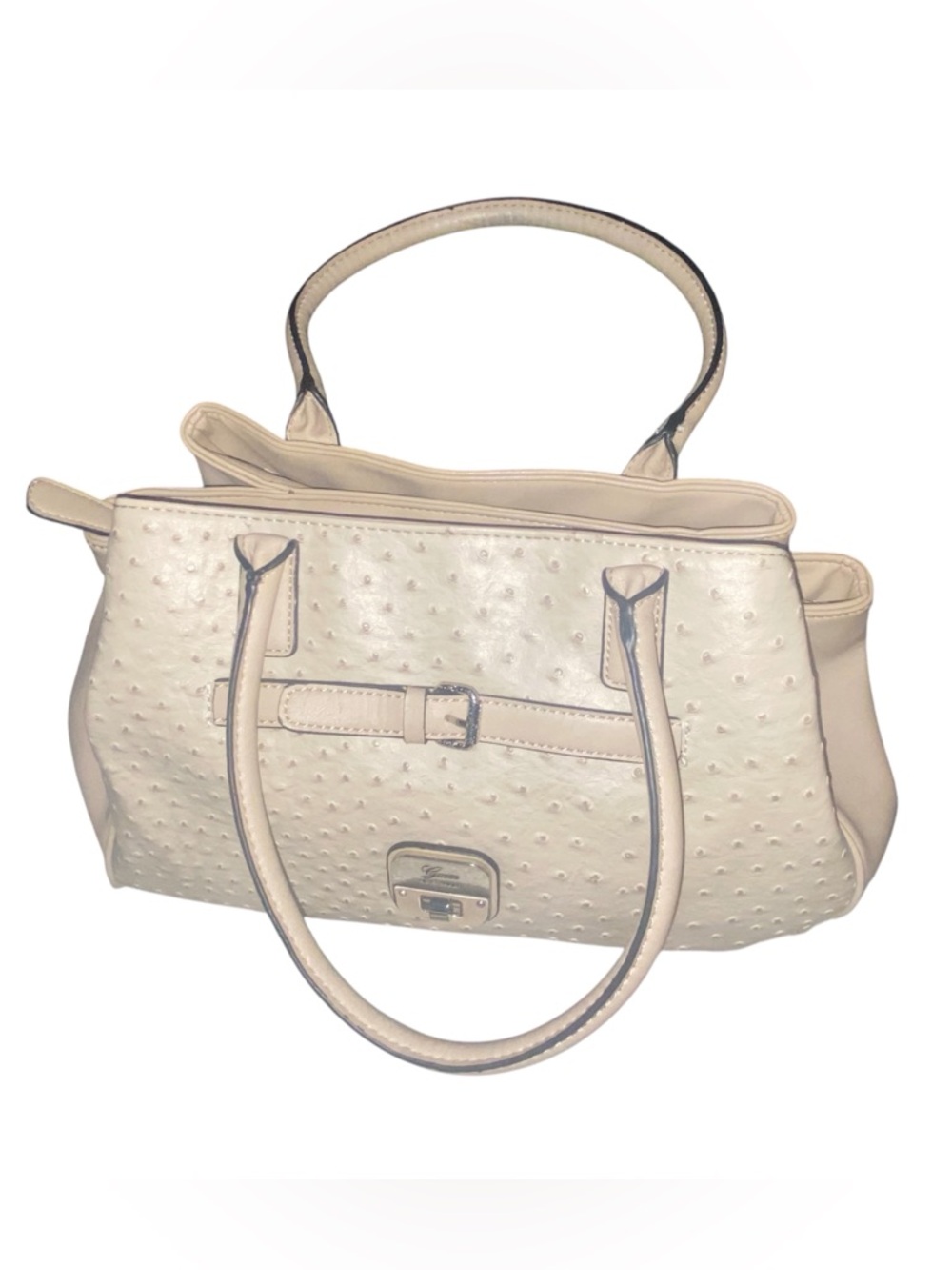 vintage Y2K Guess faux ostrich leather shoulder satchel - Picture 2 of 7